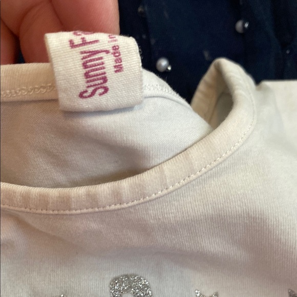 Sunny Fashion Girls Outer Space T-Shirt Dress with Navy Tulle Skirt - Picture 6 of 7